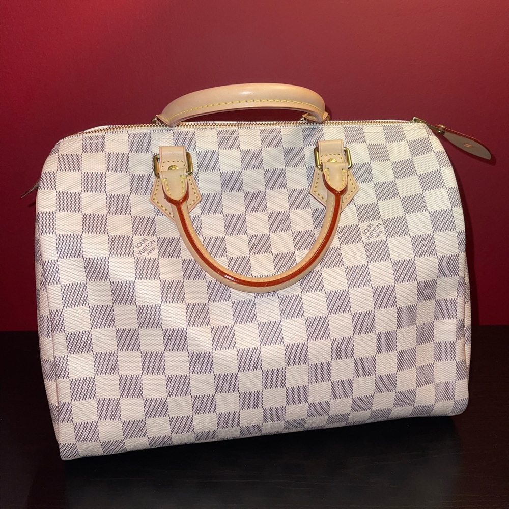 Authentic Louis Vuitton Speedy 30 NM D. Azur
